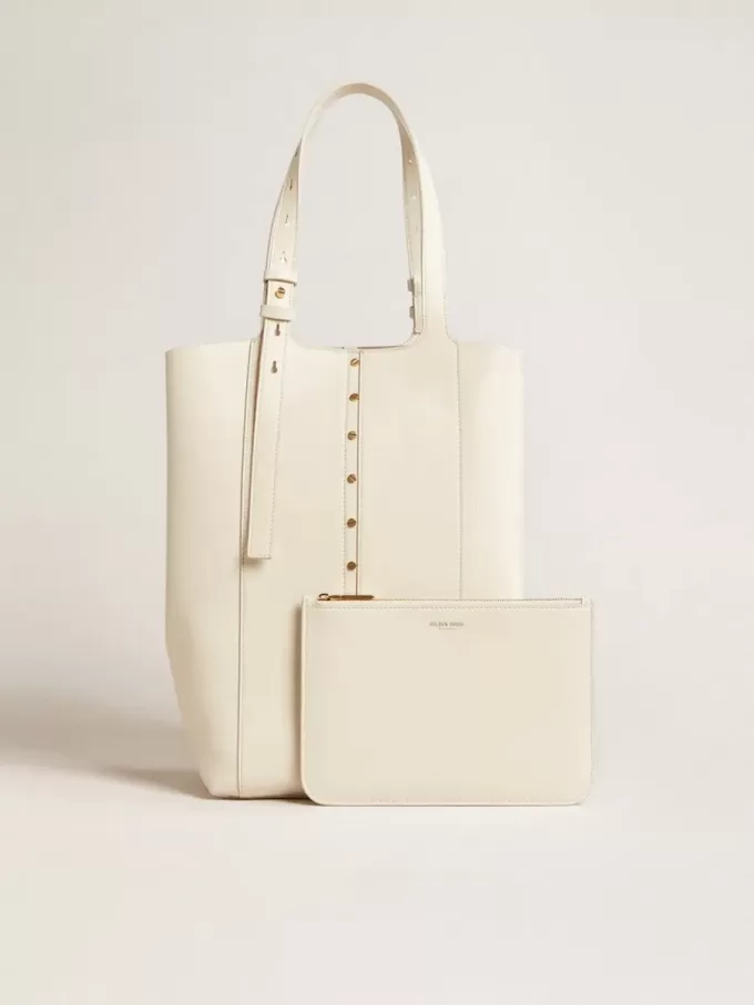 24/7 Bag North South aus butterfarbenem Leder mit verstellbaren Henkeln