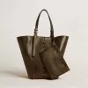 24/7 Bag North South aus schwarzem Distressed-Leder mit verstellbaren Henkeln