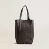 24/7 Bag North South aus schwarzem Leder mit verstellbaren Henkeln