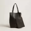 24/7 Bag North South aus schwarzem Leder mit verstellbaren Henkeln