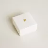 Anhänger mit dem Buchstaben K aus goldfarbenem Messing mit Kristallen