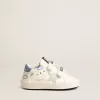 Baby Old School mit Stern aus Wildleder und hellblauer Lederlasche an der Ferse Baby Old School mit Stern aus Wildleder und hellblauer Lederlasche an der Ferse