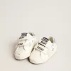 Baby Old School mit Stern aus Wildleder und hellblauer Lederlasche an der Ferse Baby Old School mit Stern aus Wildleder und hellblauer Lederlasche an der Ferse