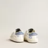 Baby Old School mit Stern aus Wildleder und hellblauer Lederlasche an der Ferse Baby Old School mit Stern aus Wildleder und hellblauer Lederlasche an der Ferse