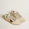 Ball Star aus Mesh und Leder mit metallischem Lederstern und Fersenlasche