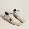 Ball Star aus Nappa mit braunem Nubuk-Stern und Nappa-Fersenlasche