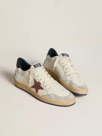 Ball Star aus Nappa mit braunem Nubuk-Stern und Nappa-Fersenlasche