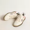 Ball Star aus Nappa und Mesh mit silbermetallischem Lederstern