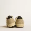 Ball Star aus Nappa und Wildleder mit schwarzem Glitzerstern und Fersenlasche