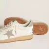 Ball Star aus Nappaleder mit grauem Nubuk-Stern und Fersenlasche