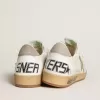 Ball Star aus Nappaleder mit grauem Nubuk-Stern und Fersenlasche