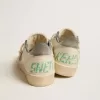 Ball Star aus Nappaleder mit grauem Wildlederstern und Fersenlasche