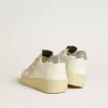 Ball Star für Damen mit silbernem Lederstern und silbernem Glitzer-Fersenriemen Ball Star für Damen mit silbernem Lederstern und silbernem Glitzer-Fersenriemen
