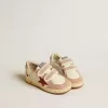 Ball Star Junior aus Nappaleder mit Nappastar und rosa Wildleder-Fersenlasche
