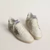 Ball Star LTD aus Mesh und Nappaleder mit grauem Lederstern und grüner Wildleder-Fersenlasche