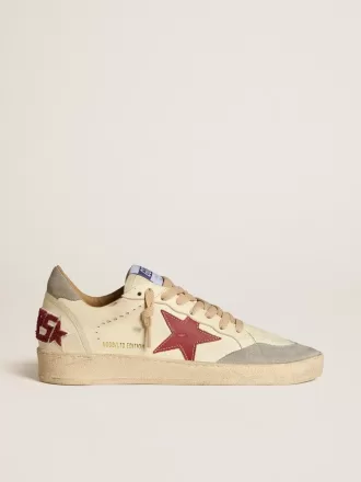 Ball Star LTD für Damen aus Nappaleder mit Lederstern und silbernem Wildleder-Fersenriemen