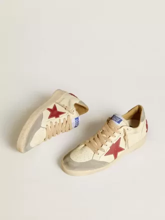 Ball Star LTD für Damen aus Nappaleder mit Lederstern und silbernem Wildleder-Fersenriemen