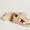 Ball Star LTD für Damen aus Nappaleder mit Lederstern und silbernem Wildleder-Fersenriemen