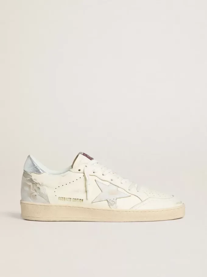 Ball Star LTD für Damen mit Patchwork-Stern und Fersenlasche aus Metallic-Leder