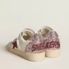 Ball Star LTD für Damen mit rotem Lederstern und pinkfarbenem Glitzer-Fersenlasche Ball Star LTD für Damen mit rotem Lederstern und pinkfarbenem Glitzer-Fersenlasche