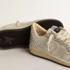 Ball Star LTD für Damen mit Swarovski-Kristallen und grauem Wildlederstern