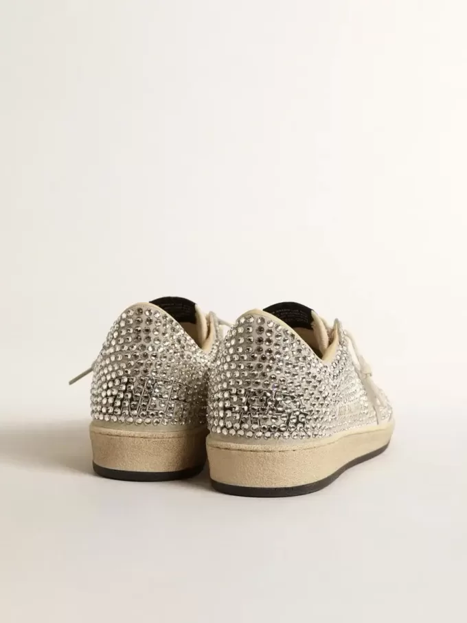 Ball Star LTD für Damen mit Swarovski-Kristallen und grauem Wildlederstern