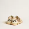 Ball Star Young aus Glitzer und Nappa mit Lederstern und Fersenlasche
