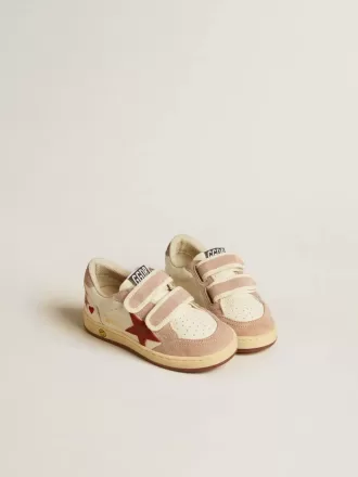 Ball Star Young aus Nappa mit Nappa-Stern und rosa Wildleder-Fersenlasche