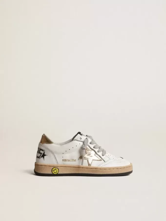 Ball Star Young mit goldfarbenem Lederstern und Fersenlasche