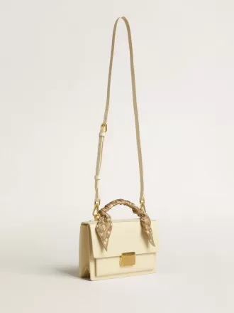 Venezia Tasche aus butterfarbenem Leder mit Seidenschal