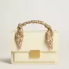 Venezia Tasche aus butterfarbenem Leder mit Seidenschal