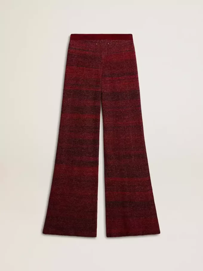 Baumwollhose mit unregelmäßigen Streifen