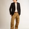 Beige-Khaki-Cargohose