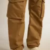 Beige-Khaki-Cargohose