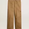 Beige-Khaki-Cargohose