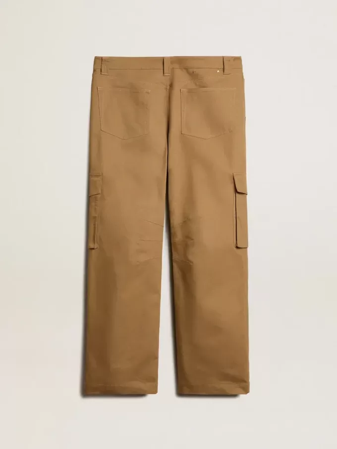 Beige-Khaki-Cargohose