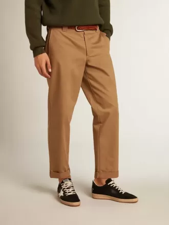 Beige-Khaki Chinos aus der Golden Collection