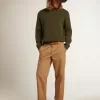 Beige-Khaki Chinos aus der Golden Collection