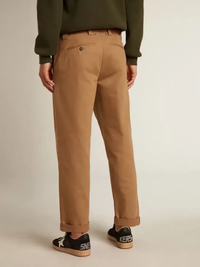 Beige-Khaki Chinos aus der Golden Collection