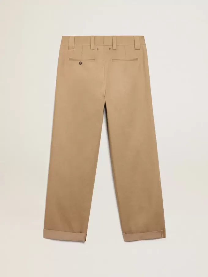Beige-Khaki Chinos aus der Golden Collection