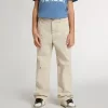 Beigefarbene Chino-Hose für Kinder mit bunten Sprenkeln