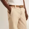 Beigefarbene Herren-Chinos mit Used-Look-Finish Beigefarbene Herren-Chinos mit Used-Look-Finish