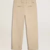 Beigefarbene Herren-Chinos mit Used-Look-Finish Beigefarbene Herren-Chinos mit Used-Look-Finish