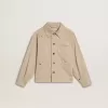 Beigefarbene Kinderjacke mit bunten Sprenkeln