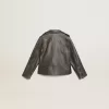 Bikerjacke für Jungen aus Distressed-Leder