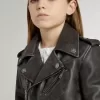 Bikerjacke für Jungen aus Distressed-Leder Bikerjacke für Jungen aus Distressed-Leder