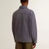 Blaue Herrenjacke aus Denim-Baumwolle mit Used-Look