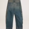 Blaue Jeans mit Used-Look Blaue Jeans mit Used-Look