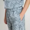 Blaue Shorts für Jungen mit weißem Aufdruck