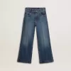 Bootcut-Jeans für Mädchen mit mittlerer Waschung und Stickerei